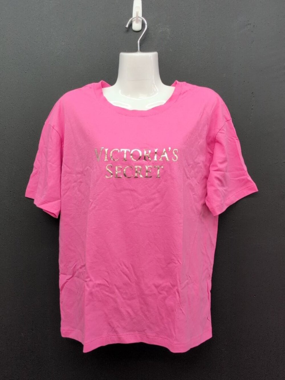 Victoria Secret Cotton Short Sleeve Tee Size Small Pink